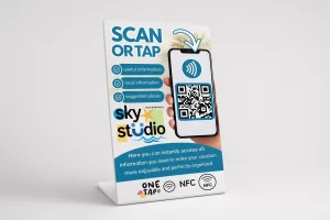 NFC инфо табличка за апартмани и ресторани