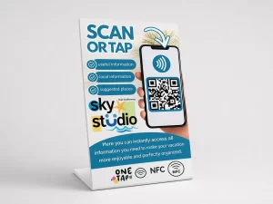 NFC инфо табличка за апартмани и ресторани